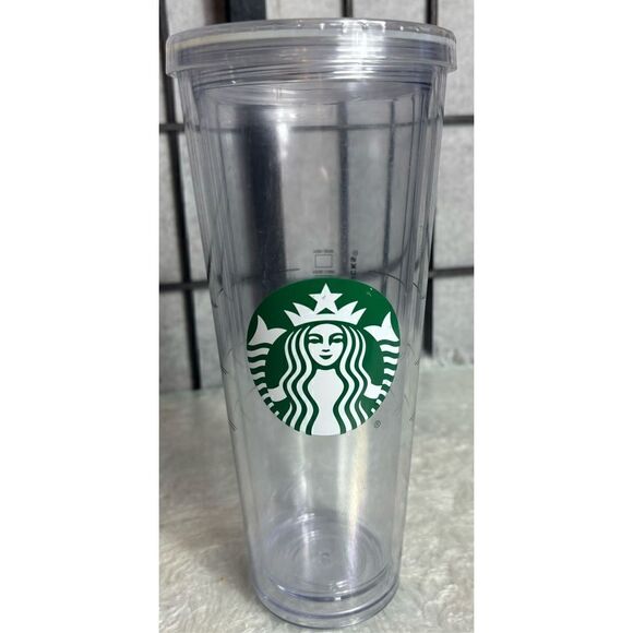 Starbucks Clear Acrylic Cold Cup Double Wall Tumbler - Picture 1 of 6